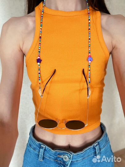 Держатель для очков чокер из бисера