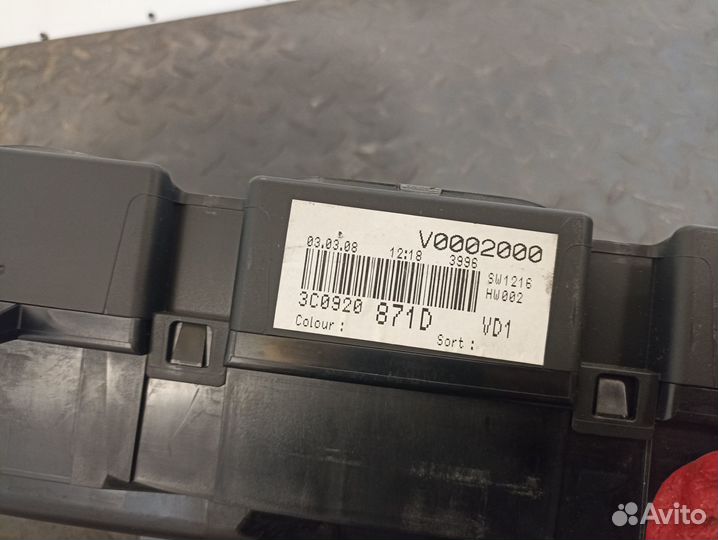 Панель приборов для VW Passat B6