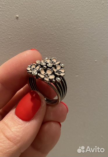 Комплект кольцо и серьги Pandora