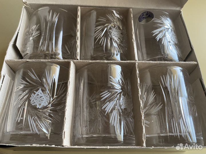 Новые хрустальные стопки