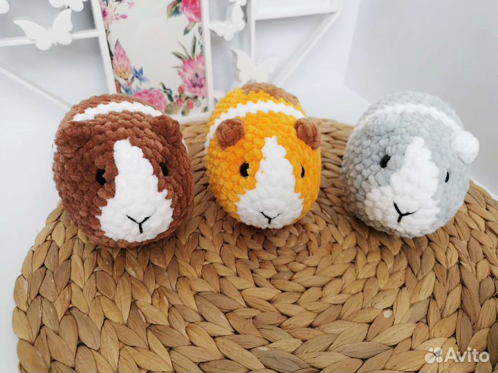 Игрушка Морская Свинка вязанная