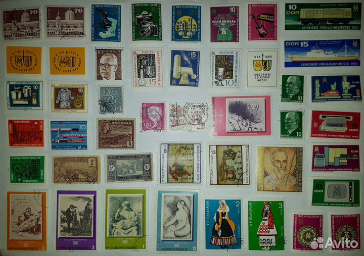 Почтовые марки СССР, гдр, Польша, Болг-я, Юг-я итд