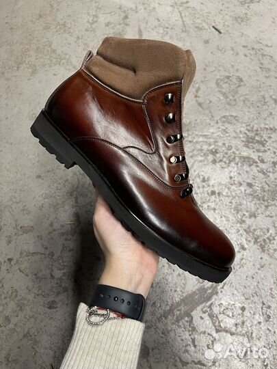 Ботинки мужские высокие кожа Rude