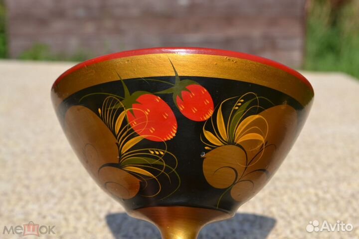 Набор деревянной посуды СССР Хохлома Винтаж