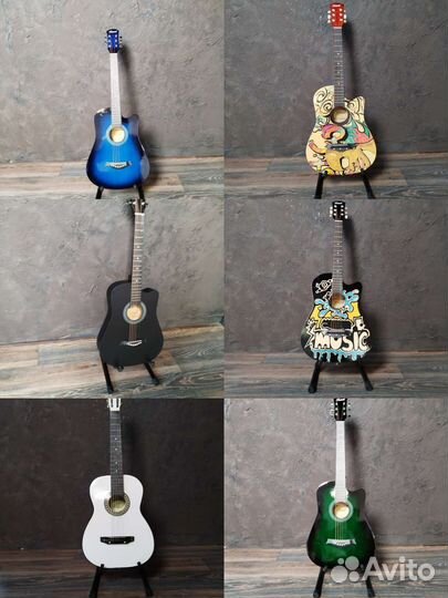 Гитара+комплект 7 в 1