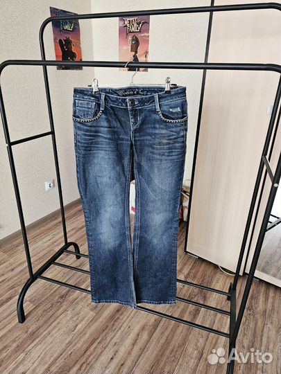 Джинсы винтажные клеш