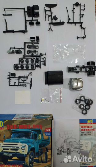 Сборная модель Зил-ммз-555, avd, 1/43