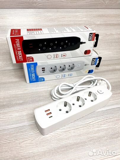 Сетевой фильтр с USB и Type-C