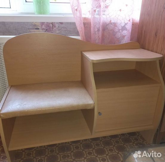 Тумба для обуви с сиденьем