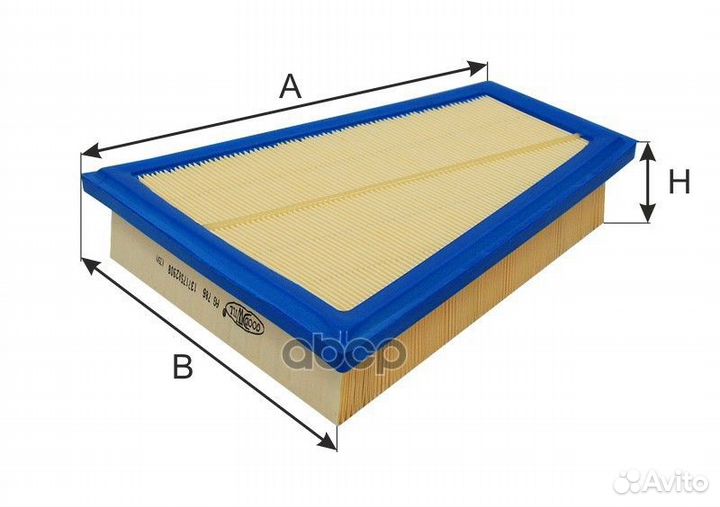Фильтр воздушный BMW 5, 5GT, X1, Z4 AG786 Goodwill