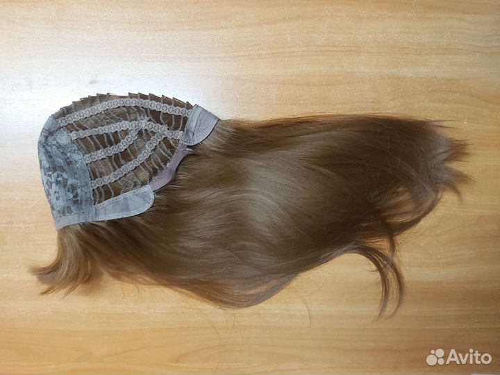 Парик женский с чёлкой натуральный длинна 55см