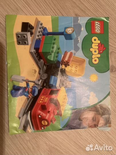 Lego duplo железная дорога, тачки, стройка