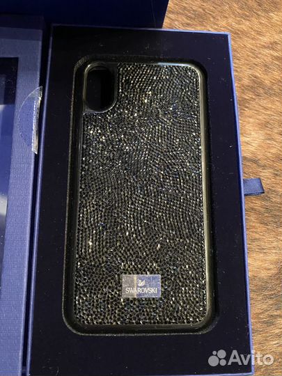 Чехол на iPhone X Swarovski чёрный оригинал