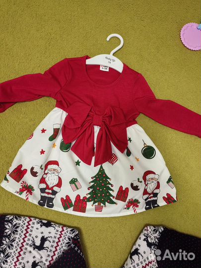 Новогодний фэмили лук family look свитер