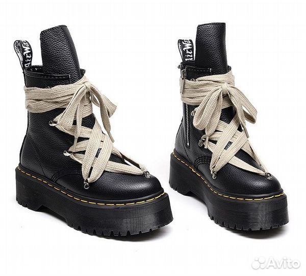 Ботинки Rick Owens Dr Martens 1460 На руках