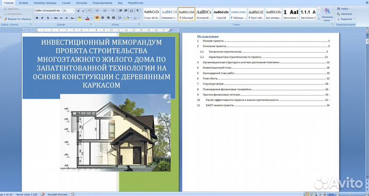 Бизнес план, финансовая модель, презентация, тэо
