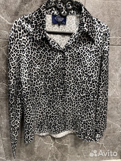 Блузка леопардовая