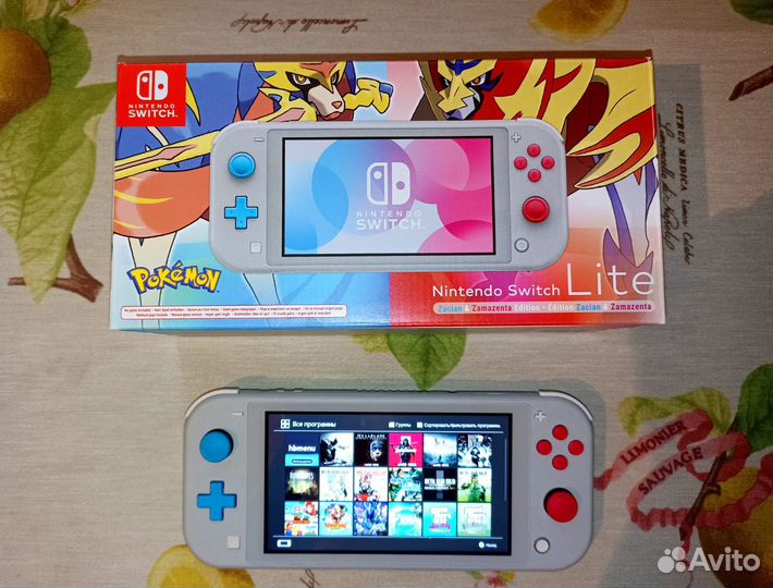 Nintendo switch lite прошитая чип 160gb