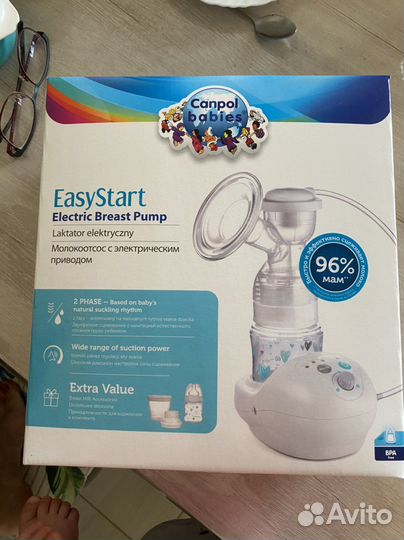 Молокоотсос электрический Canpol +пакеты