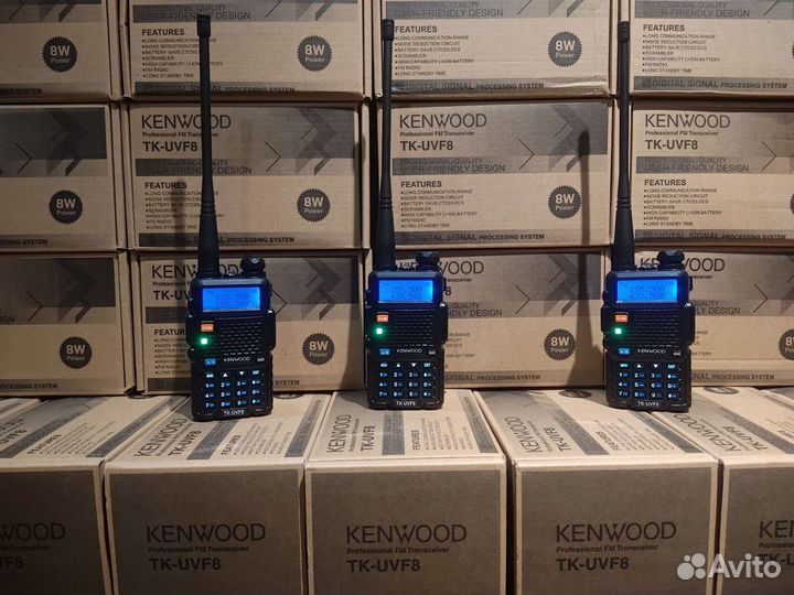 Рация Kenwood TK-UVF8 8Wс гарнитурой и USBзарядкой