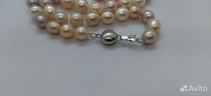 Бусы натуральный жемчуг 54 см