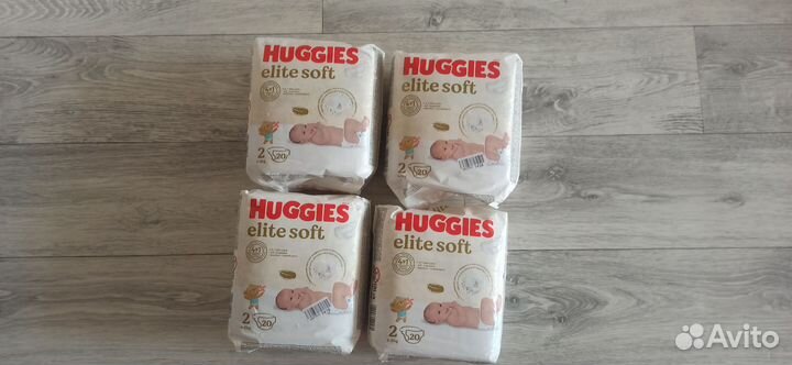 Памперсы подгузники для детей Huggies Elite Soft 2
