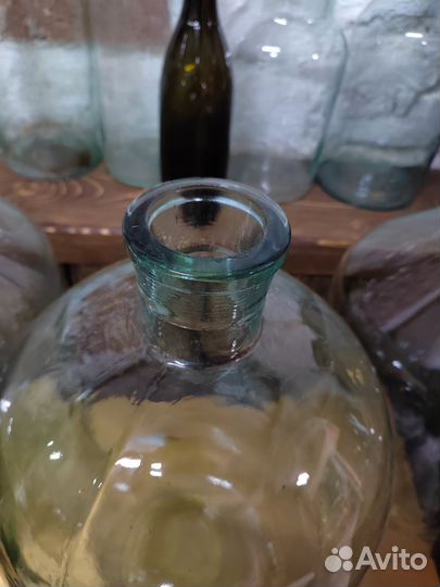 Бутыли стеклянные