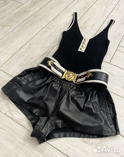 Кожаные шорты Maje, эксклюзивная модель