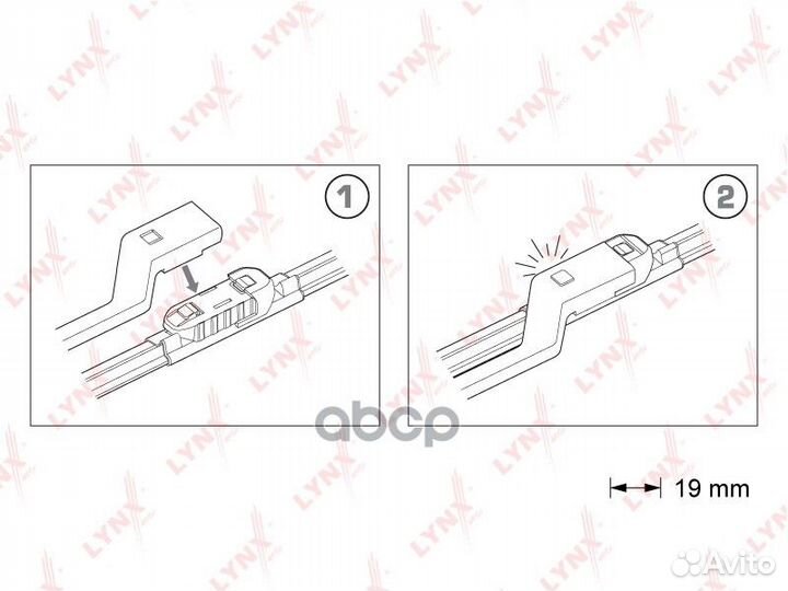 Бескаркасные щётки стеклоочистителя, комплект 5