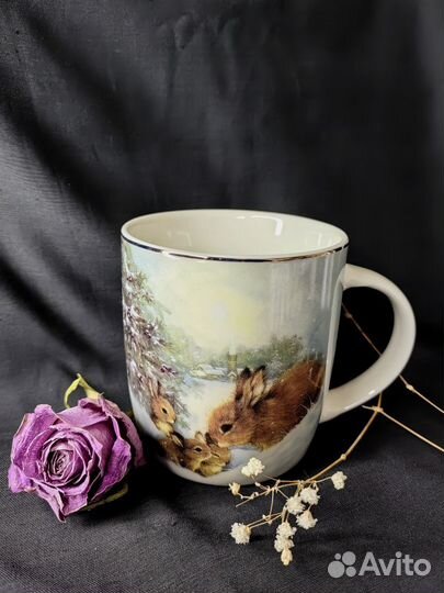 Кружка с зайчиками