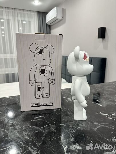 Фигурка Bearbrick X Daniel Arsham с кристаллами