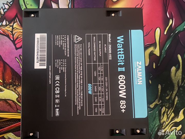 Блок питания zalman 600w