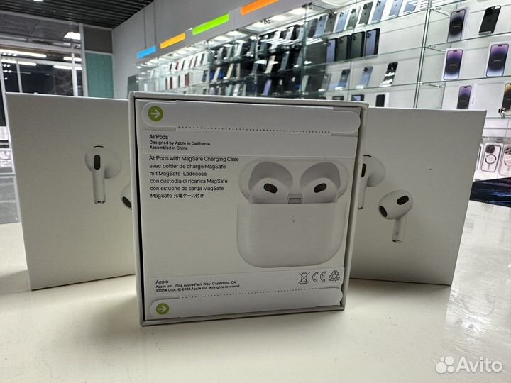 Apple Air Pods 3 копия 1в1 лучший звук