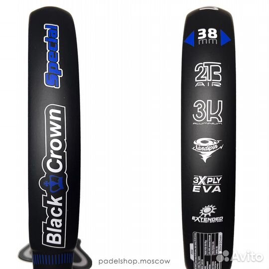 Ракетка для падел теннис Black Crown Special