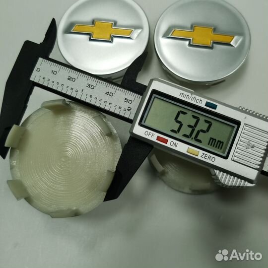 4шт Chevrolet 58мм/53мм колпаки для литых дисков