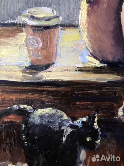 Живопись маслом. Блики солнца. 35х50 см