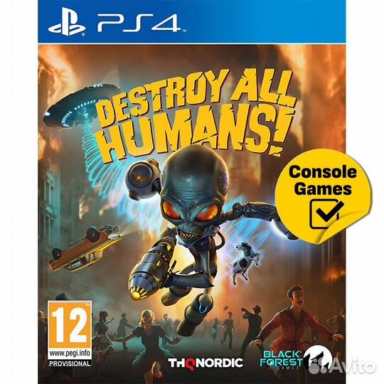 PS4 Destroy All Humans Стандартное издание Новый