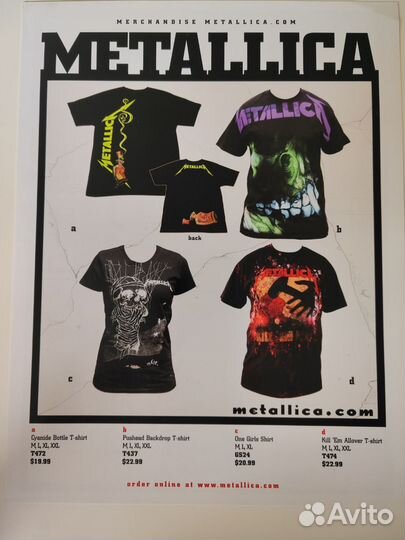 Рекламный буклет Metallica.com 2010 - 2