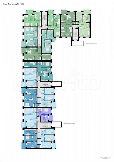 2-к. квартира, 66 м², 2/4 эт.