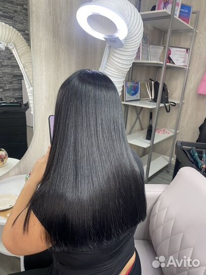 Кератиновое выпрямление волос/Ботокс волос/ Уход