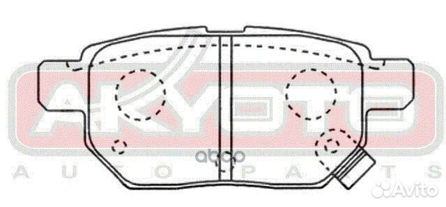 Колодки тормозные дисковые задние AKD12130 akyoto