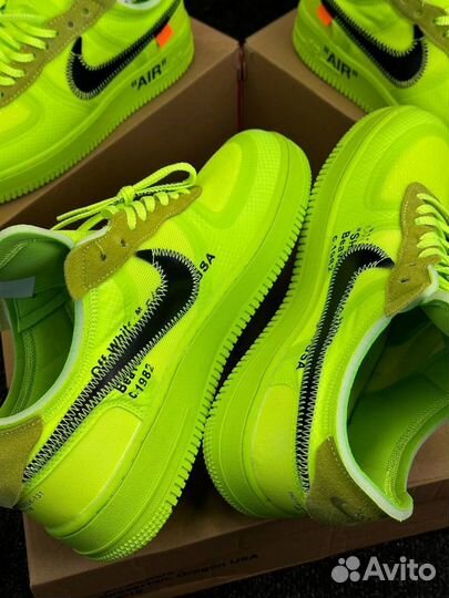 Кроссовки nike air force 1 off white low volt