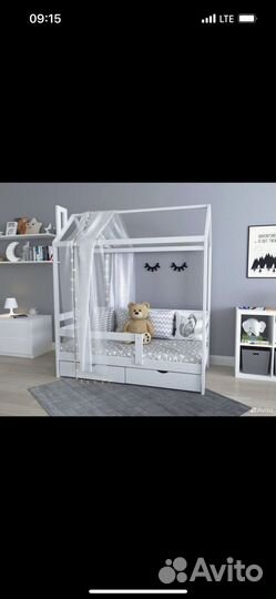 Детская кровать с домиком