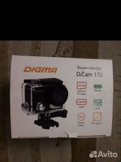 Экшн камера Digma DiCam 170, Full HD 1080p