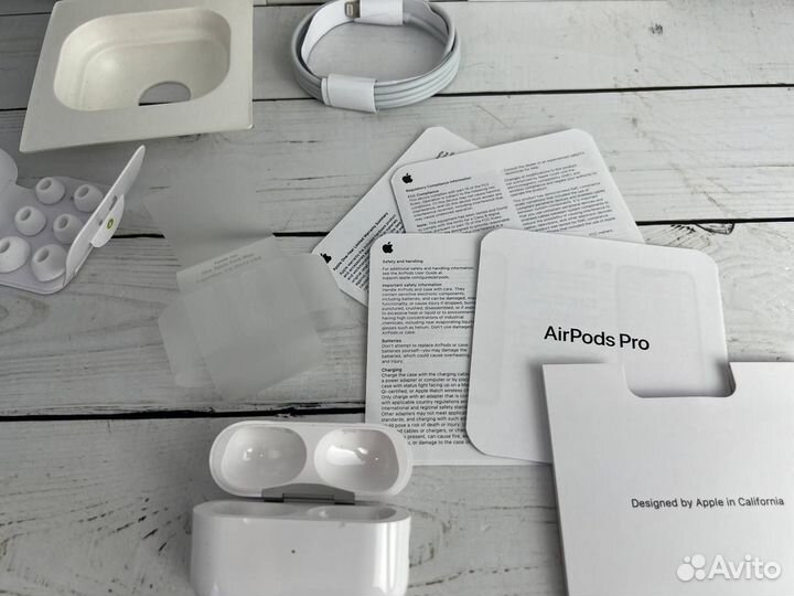 Airpods pro/pro2/3 New 2024 (блок+чехол подарок)