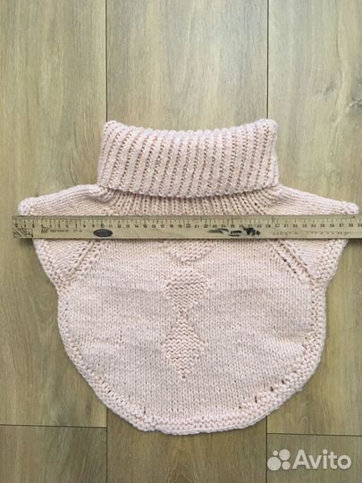 Манишка (шарф), шерсть, ручная работа