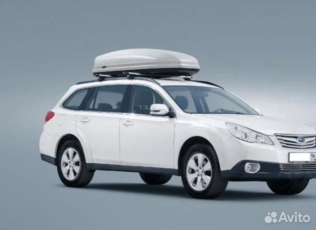 Автобокс 480 л. Коффер серый мат. (195х82х45см.)