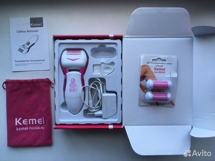 Электрическая роликовая пилка Kemei KM-2502