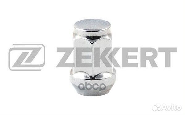 Гайка колесная, конус, 1/2, L35, ключ 19, Хром