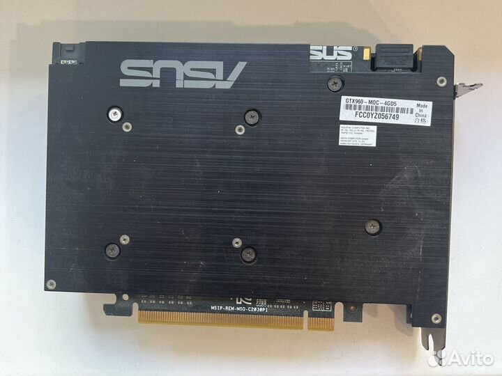 Видеокарта asus gtx960 4gb